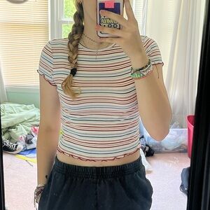 Striped baby tee